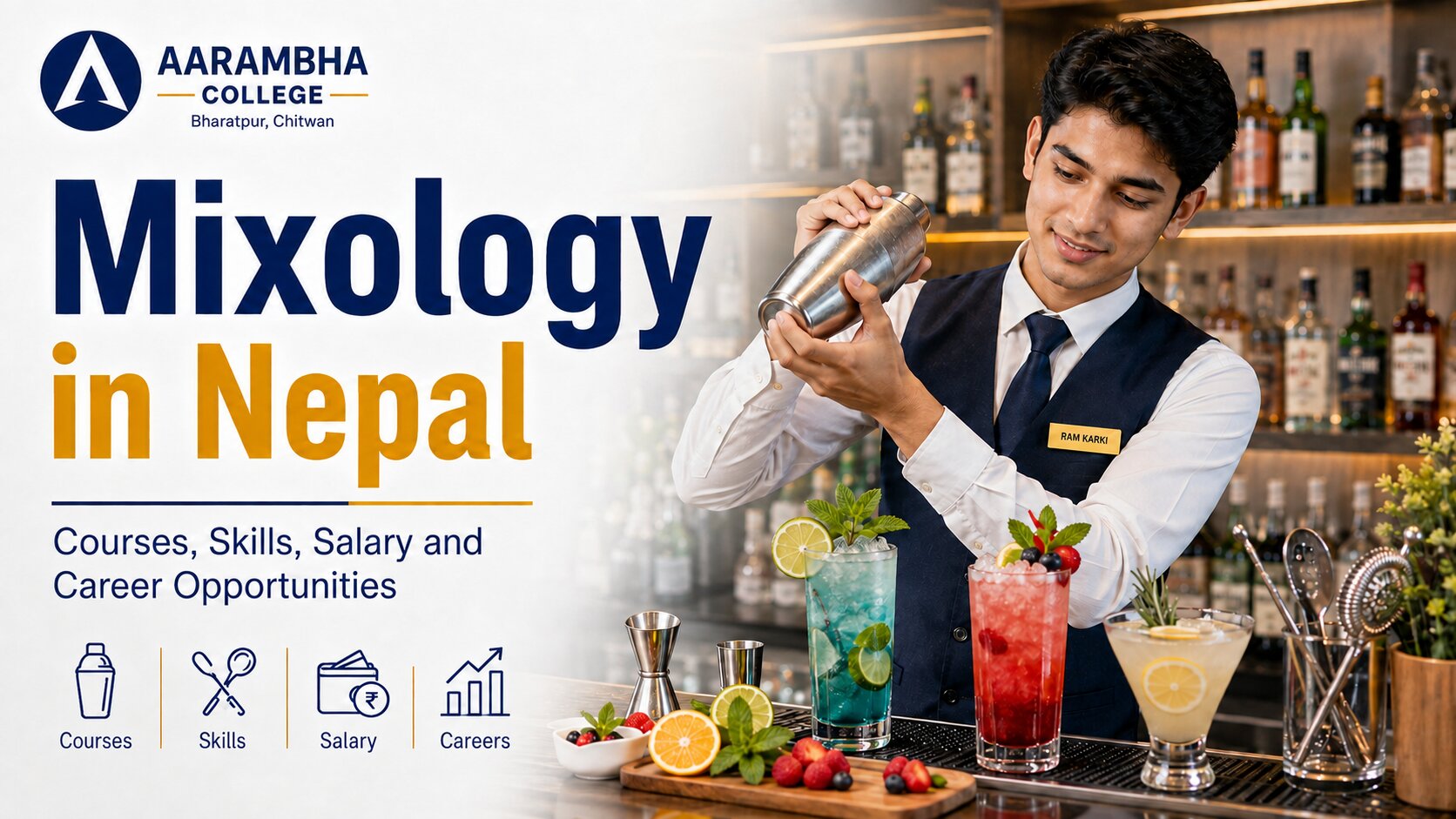 Mixology in Nepal: Courses, Skills, Salary and Career Opportunities